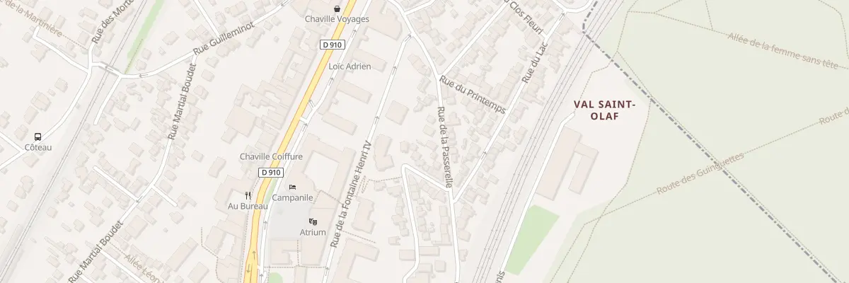 Plan du 22T Rue de la Passerelle à Chaville