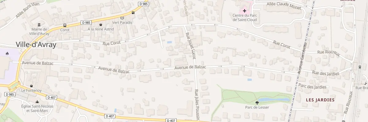 Plan du 57 Av de Balzac à Ville-d’Avray