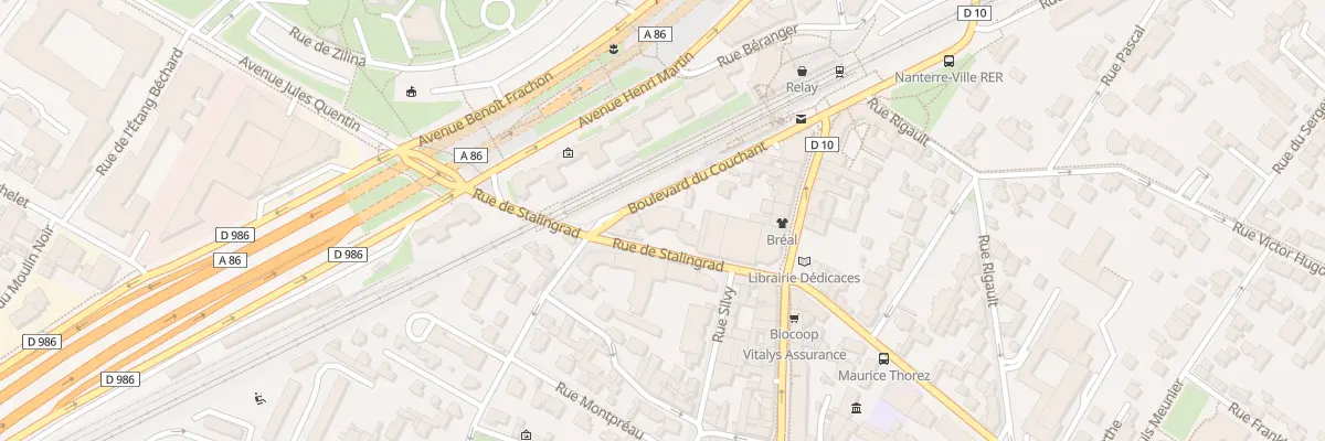 Plan du 58 Bd du Couchant à Nanterre