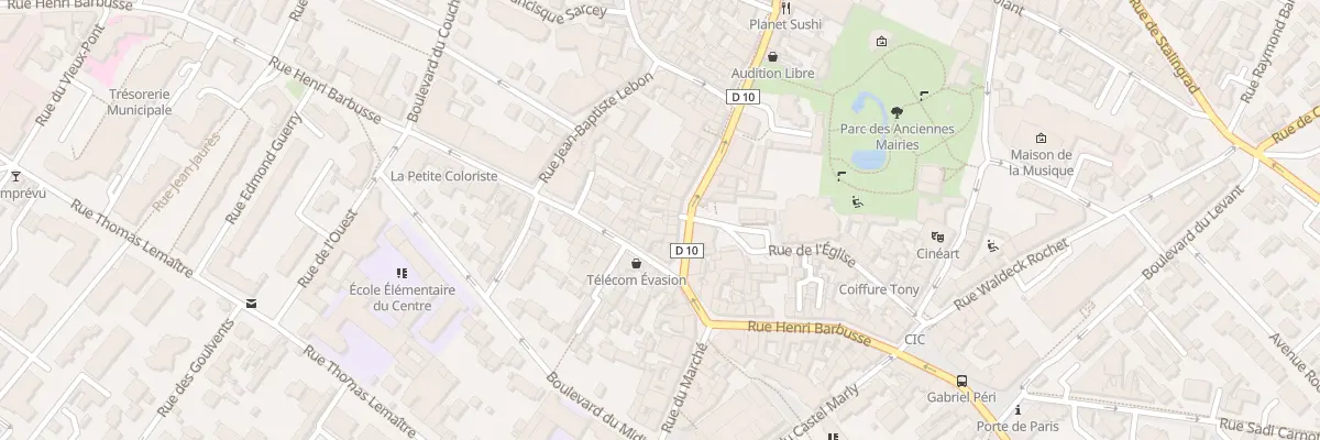 Plan du 5 Rue Maurice Thorez à Nanterre