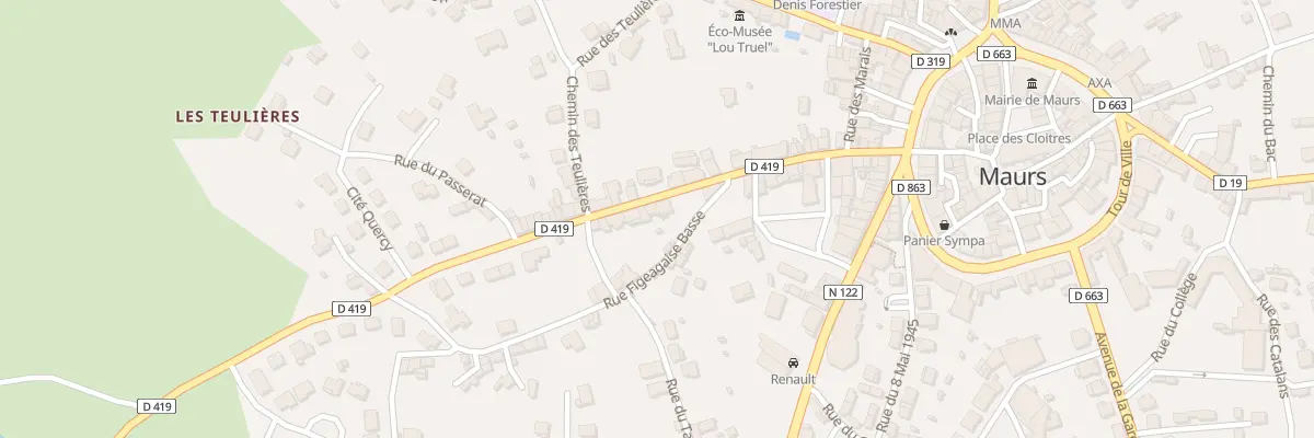 Plan du 25 Rue Figeagaise à Maurs