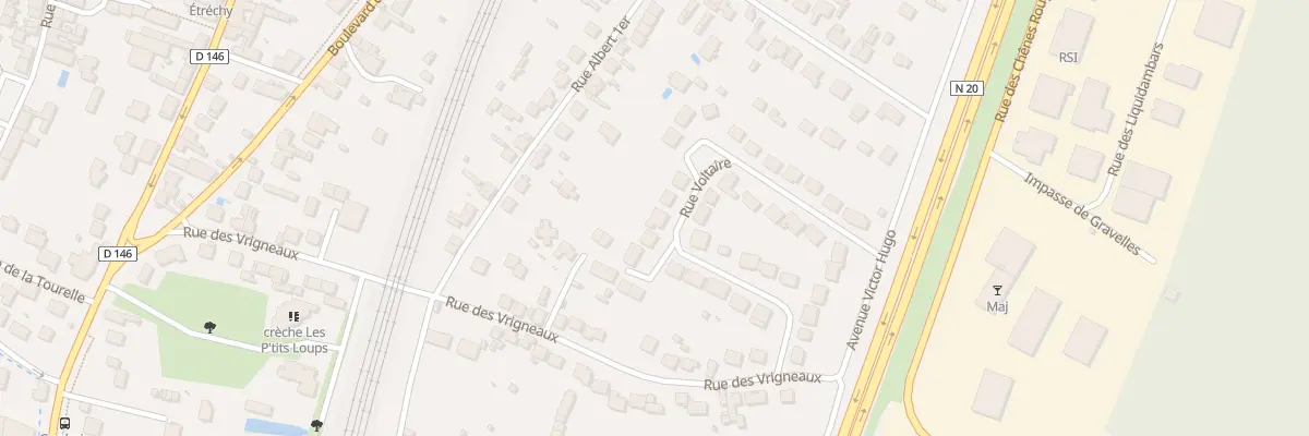 Plan du 19 Rue Voltaire à Étréchy
