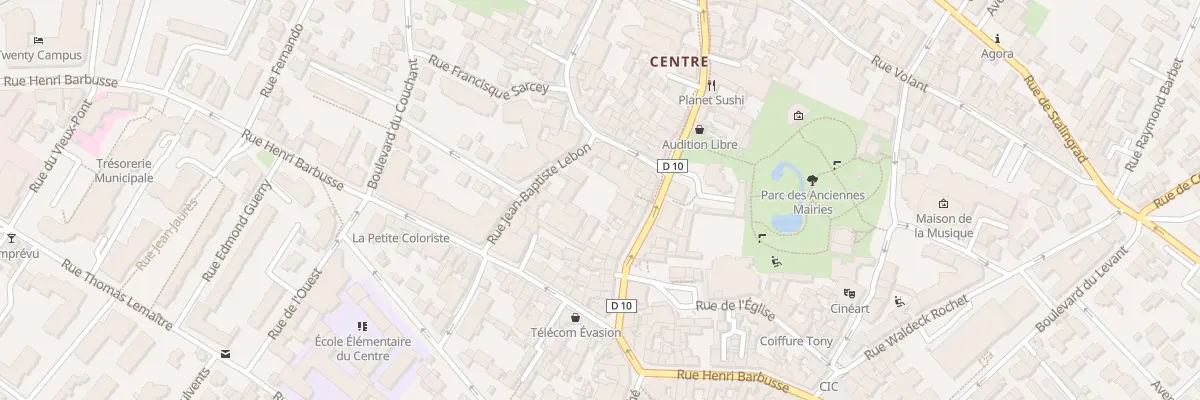 Plan du 3B Rue Jean-Baptiste Lebon à Nanterre
