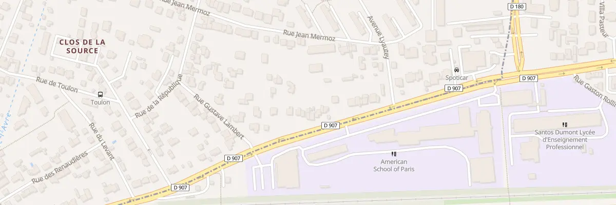 Plan du 64 Bd du Gen de Gaulle à Garches