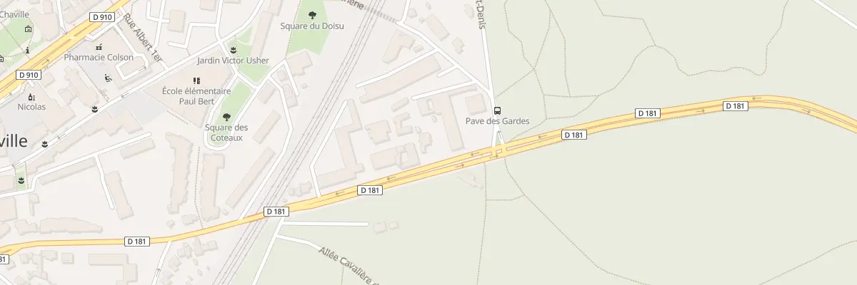 Plan du 2 Rue Pave des Gardes à Chaville