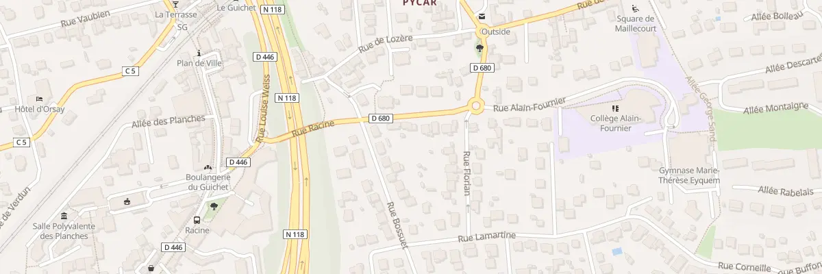 Plan du 6 Rue Racine à Orsay