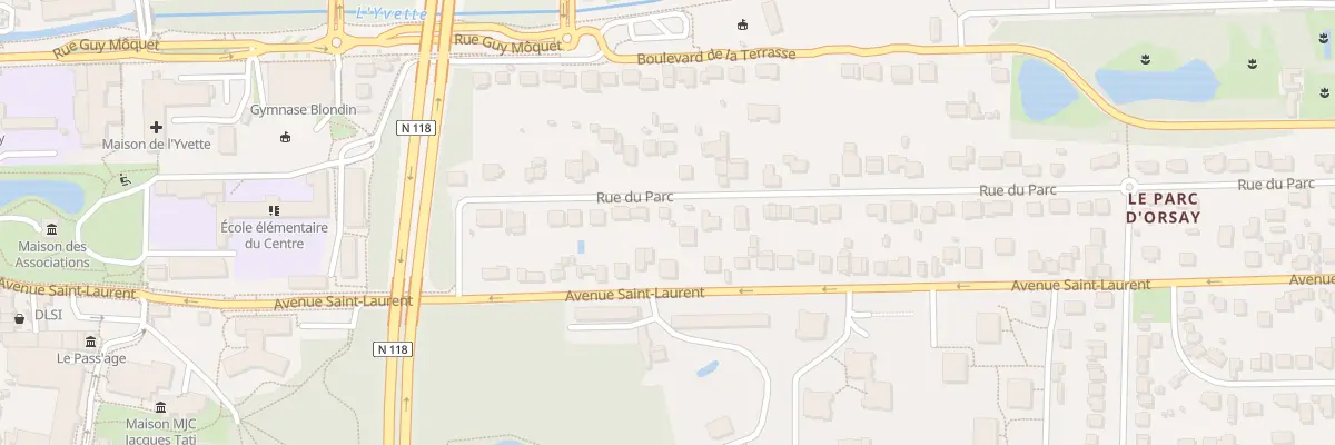 Plan du 16 Rue du Parc à Orsay