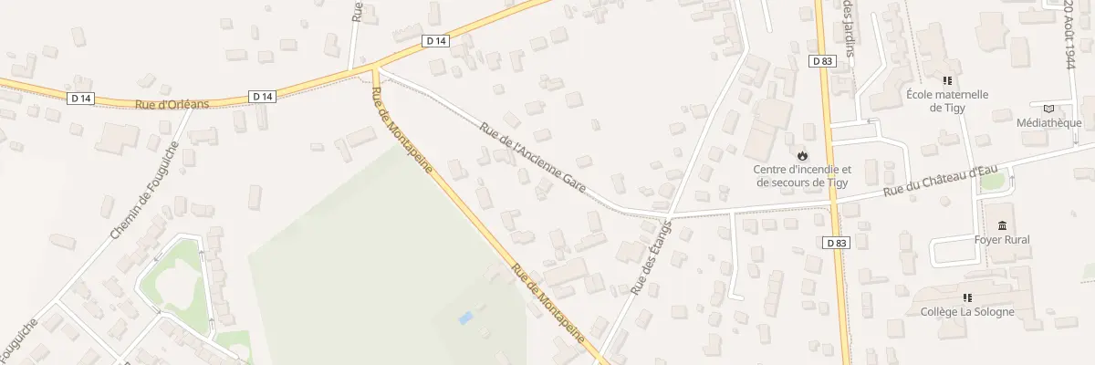 Plan du 25 Rue de l’Ancienne Gare à Tigy