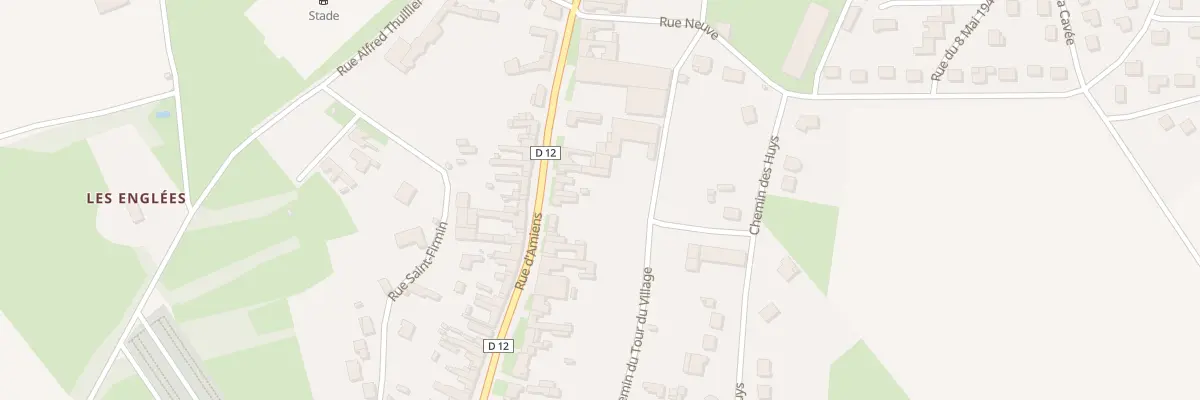 Plan du 389 Rue d’Amiens à Vignacourt