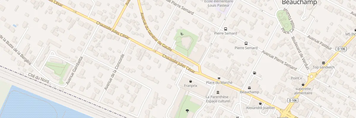 Plan du 9B Av du Gal de Gaulle à Beauchamp