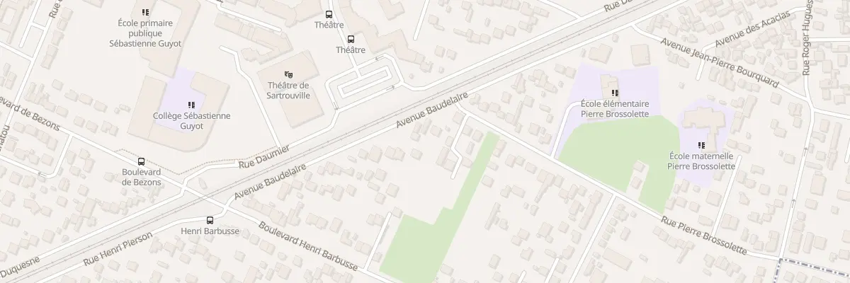 Plan du 26 Av Baudelaire à Sartrouville