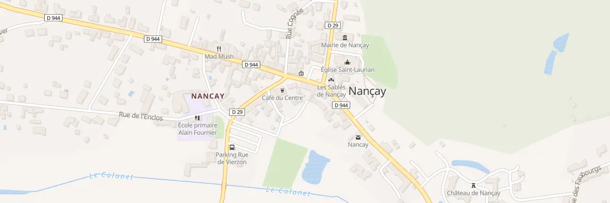 Plan du 12 Pl de l’Eglise à Nançay