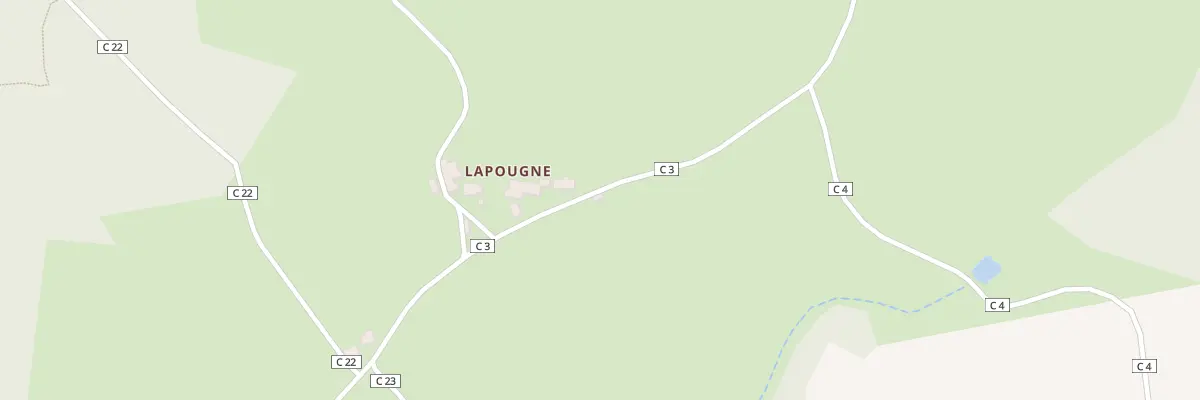 Plan du 1 Lapougne à Saint-Pantaléon-de-Lapleau