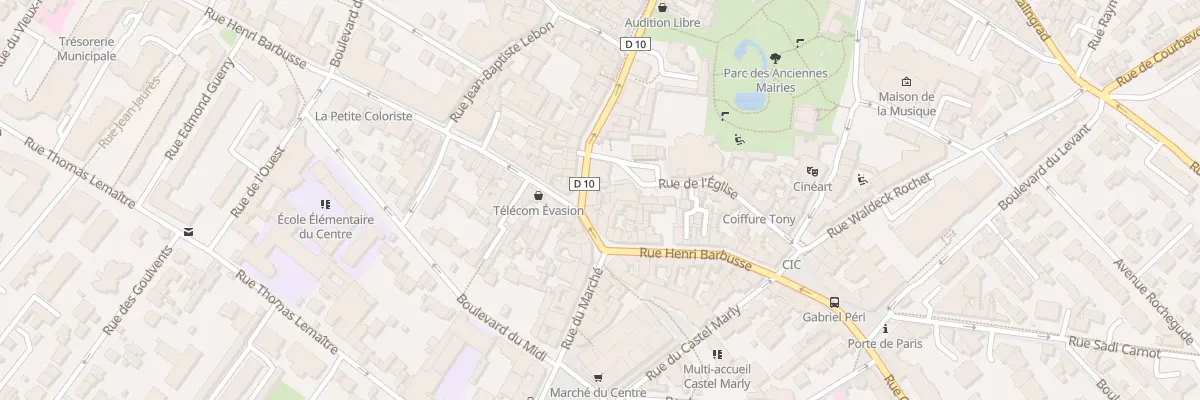 Plan du 2 Rue Maurice Thorez à Nanterre