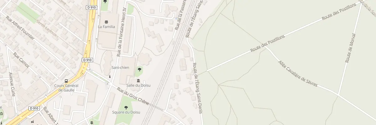 Plan du 4 Rte Etang St Denis à Chaville