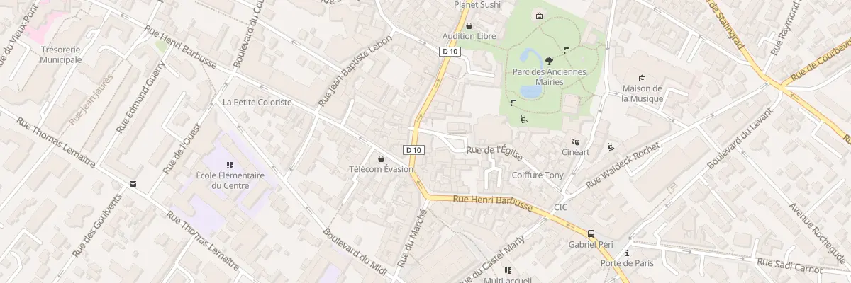 Plan du 4 Rue Maurice Thorez à Nanterre