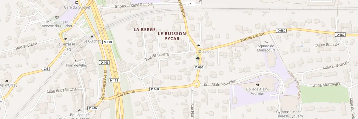 Plan du 24 Rue de Lozère à Orsay
