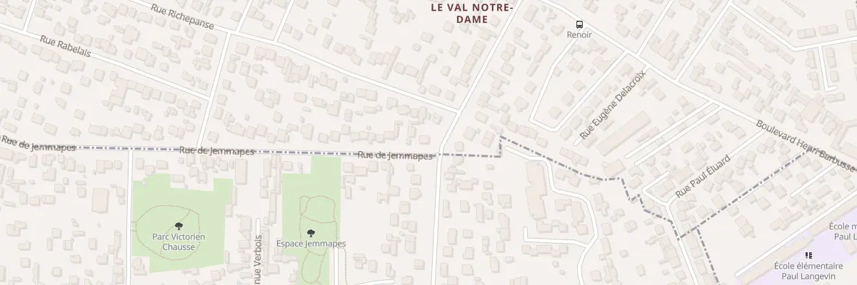 Plan du 95 Rue de Jemmapes à Sartrouville