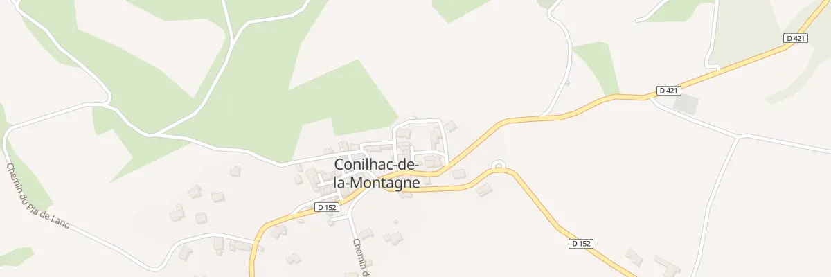 Plan de la Rue des Ecoles à Roquetaillade-et-Conilhac