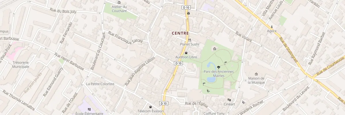 Plan du 25 Rue Maurice Thorez à Nanterre