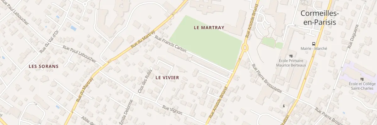Plan du 13 Rue Francis Carton à Cormeilles-en-Parisis