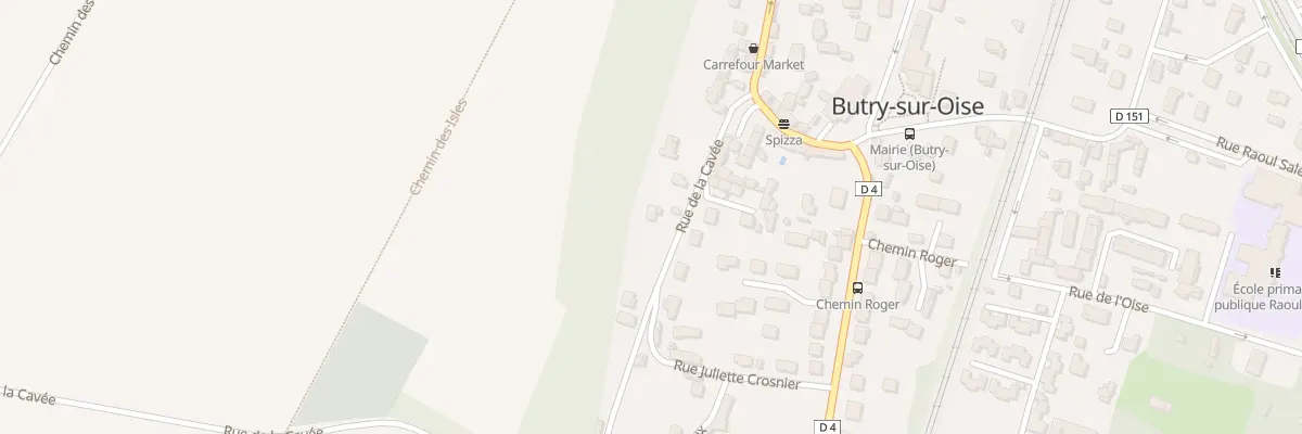 Plan du 4B Rue de la Cavée à Butry-sur-Oise
