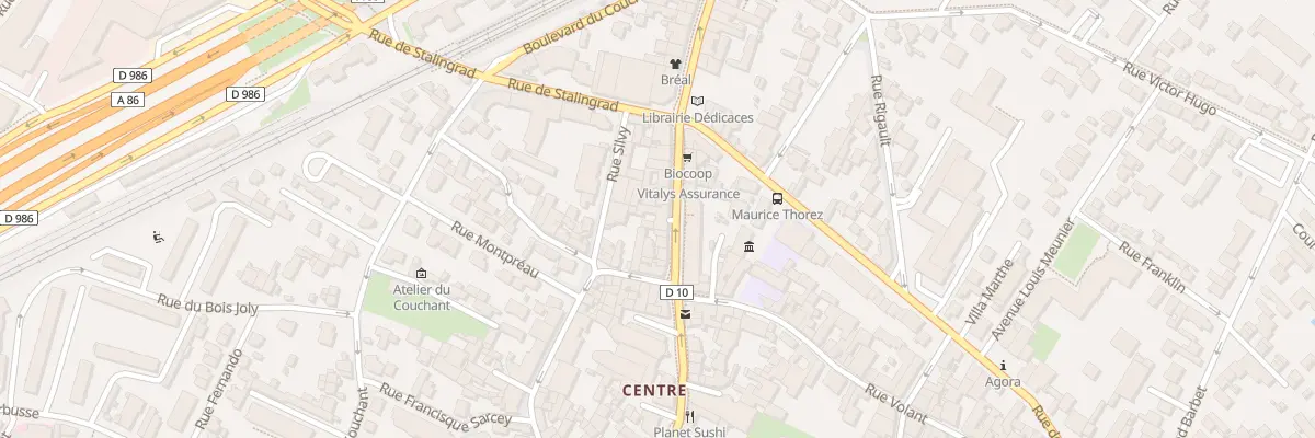 Plan du 65 Rue Maurice Thorez à Nanterre