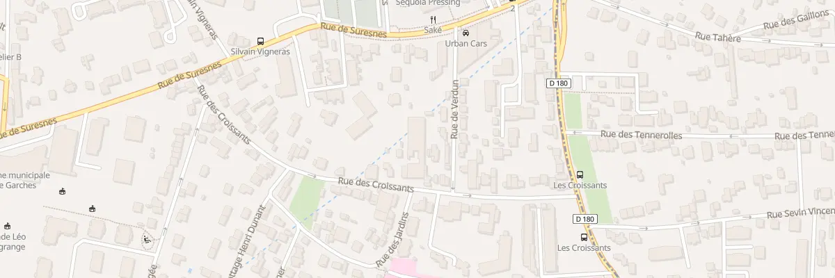 Plan du 38 Rue des Croissants à Garches