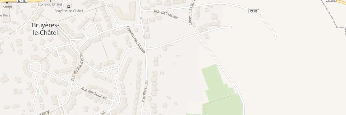 Plan du 7 Rue Pierreuse à Bruyères-le-Châtel