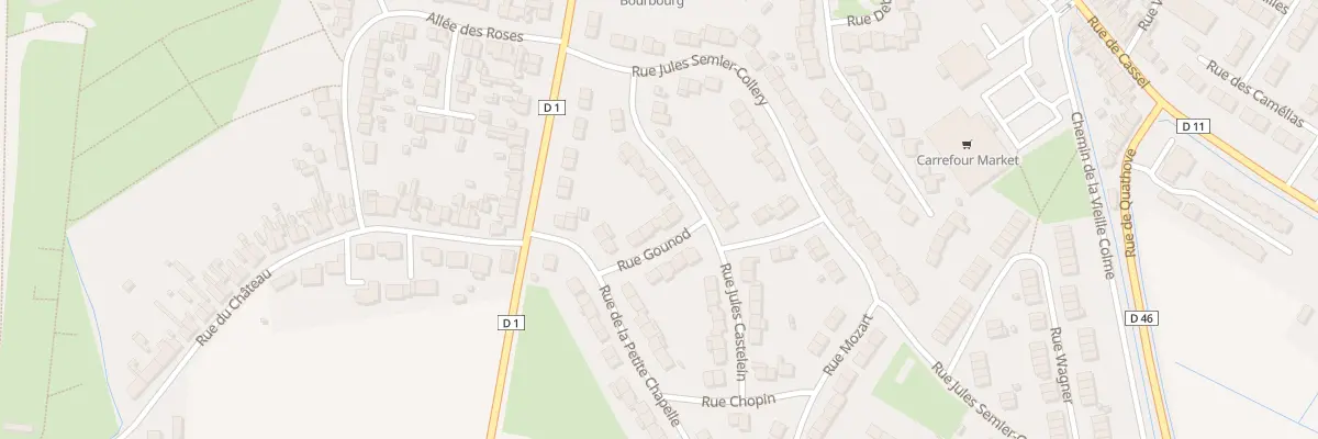 Plan du 5 Rue Gounod à Bourbourg