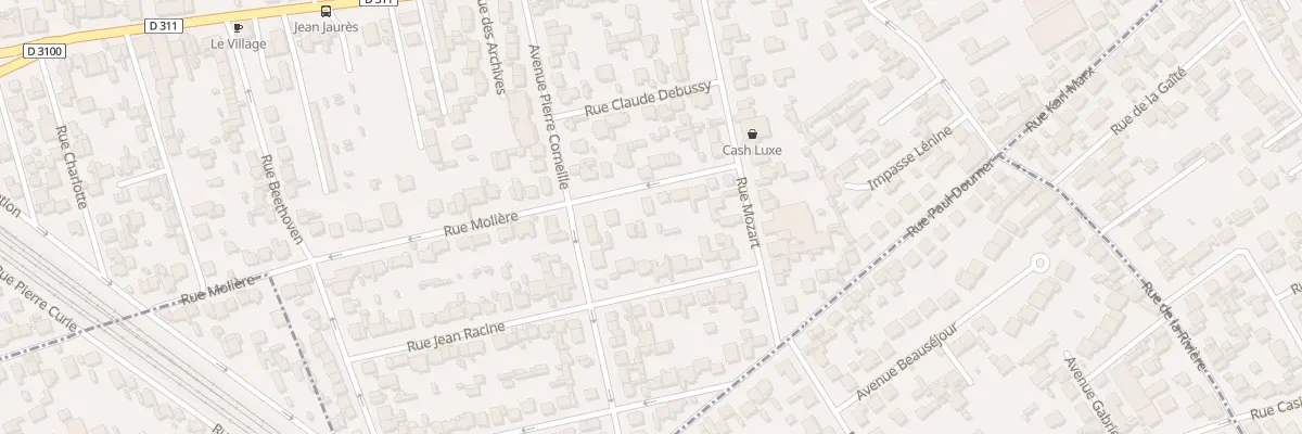 Plan du 52 Rue Molière à Houilles