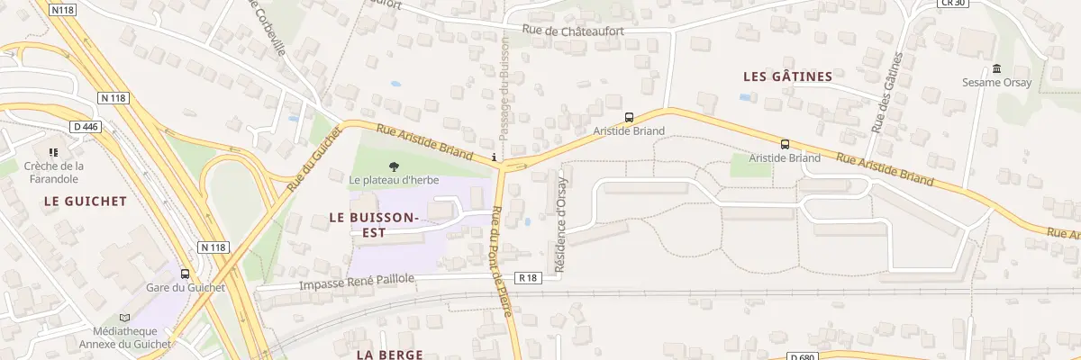 Plan du 60 Rue Aristide Briand à Orsay