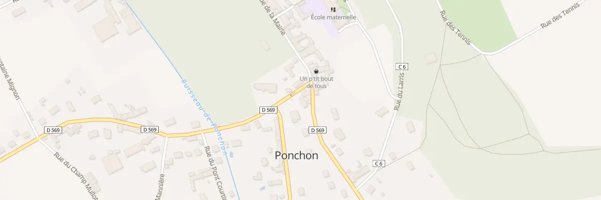 Plan du 35 Rue du Pont Delettre à Ponchon