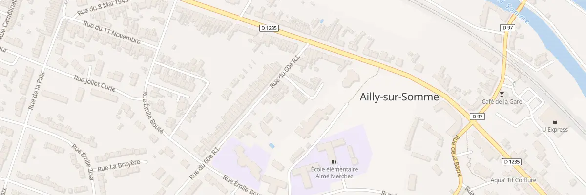 Plan du 6 Rue du 60 Eme R.I. à Ailly-sur-Somme