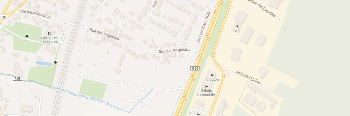 Plan du 44B Rue des Vrigneaux à Étréchy