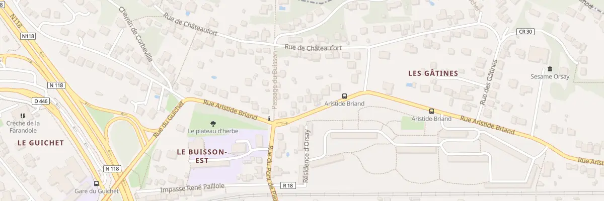 Plan du 71 Rue Aristide Briand à Orsay