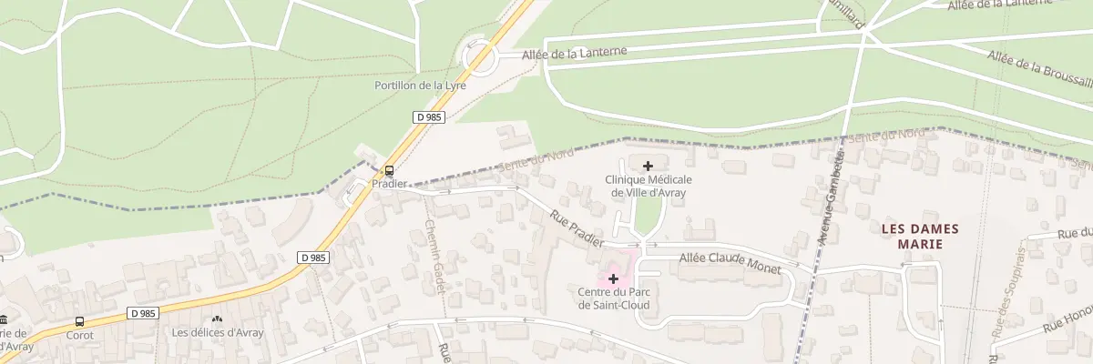 Plan du 13 Rue Pradier à Ville-d’Avray