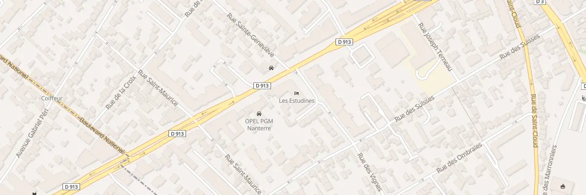 Plan du 50 Rue des Vignes à Nanterre