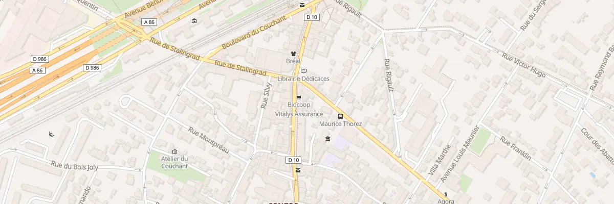 Plan du 62 Rue Maurice Thorez à Nanterre