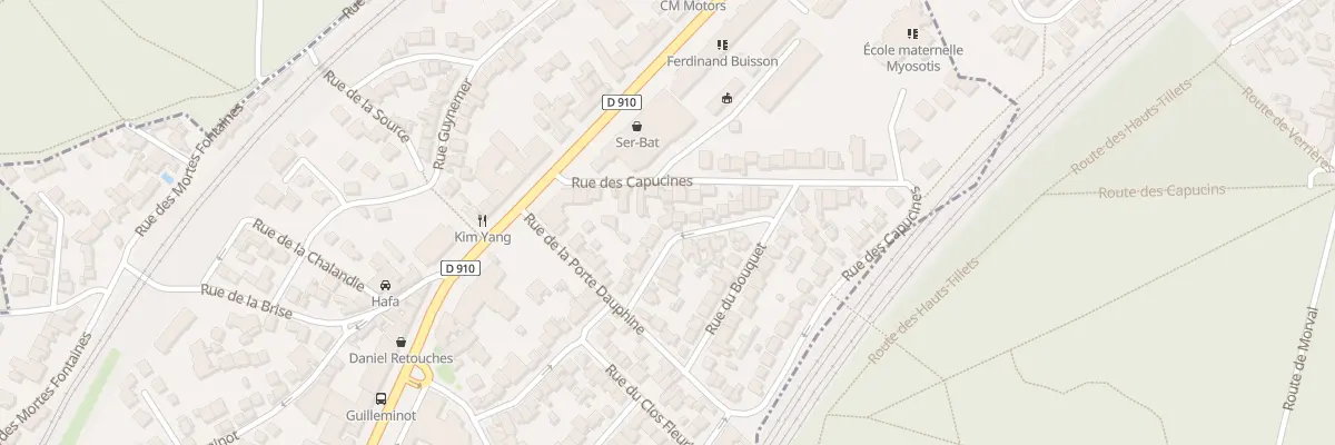 Plan du 18 Rue des Charmeuses à Chaville