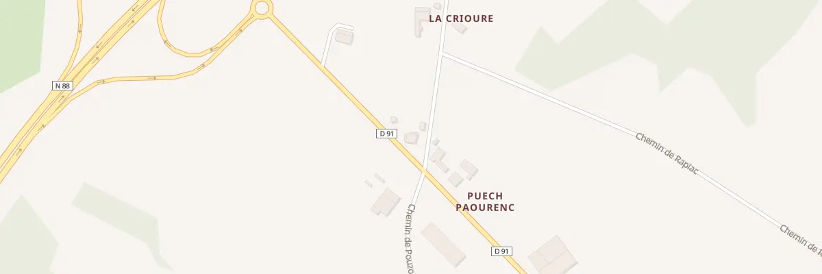 Plan du 1431 Rte de Valdériès à Rosières