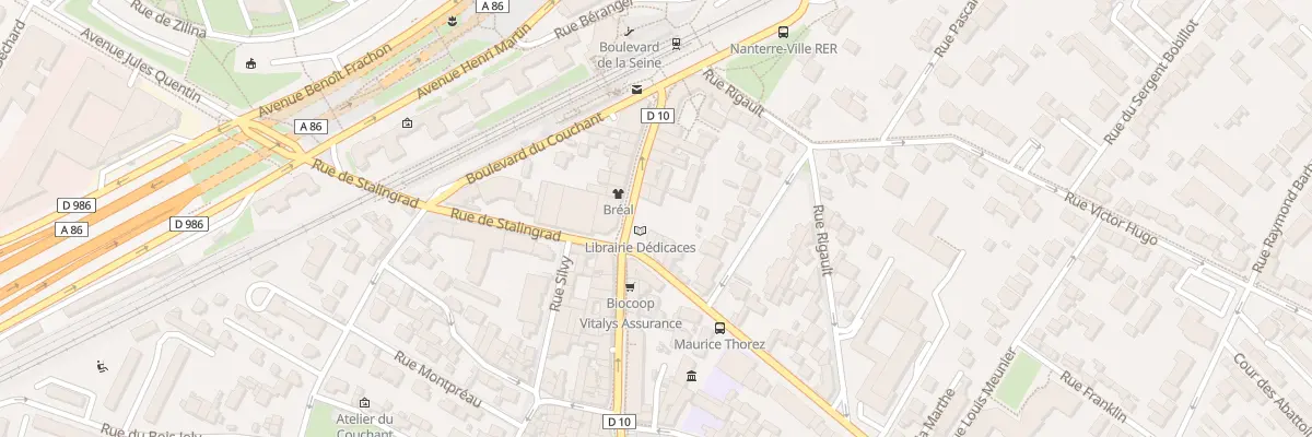 Plan du 66 Rue de Stalingrad à Nanterre