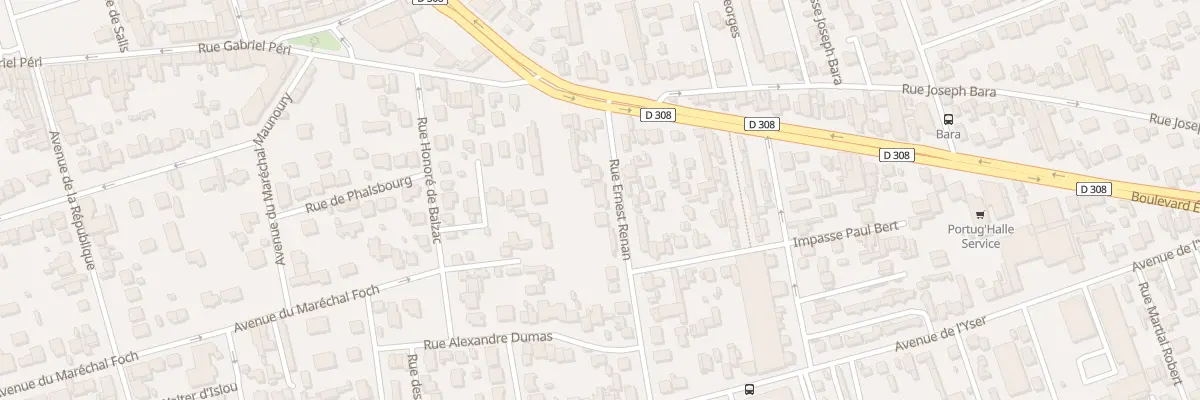 Plan du 4 Rue Ernest Renan à Houilles