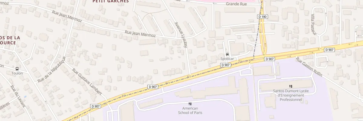 Plan du 28 Bd du Gen de Gaulle à Garches