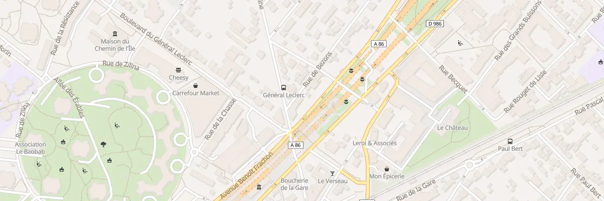 Plan du 4 Rue de Bezons à Nanterre