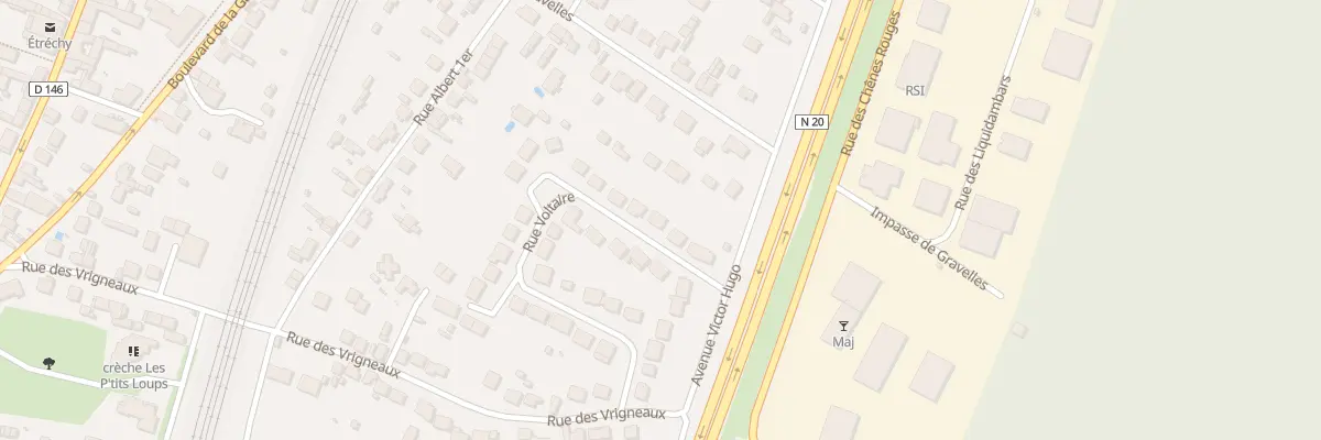 Plan du 31 Rue Voltaire à Étréchy