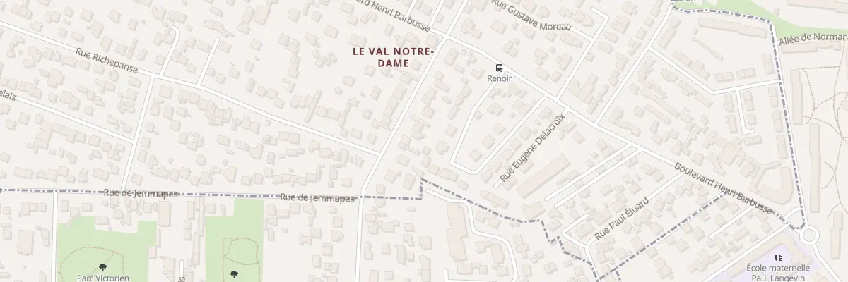 Plan du 19 Rue Gustave Courbet à Sartrouville