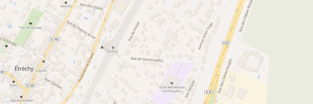 Plan du 7 Rue Saint Exupery à Étréchy