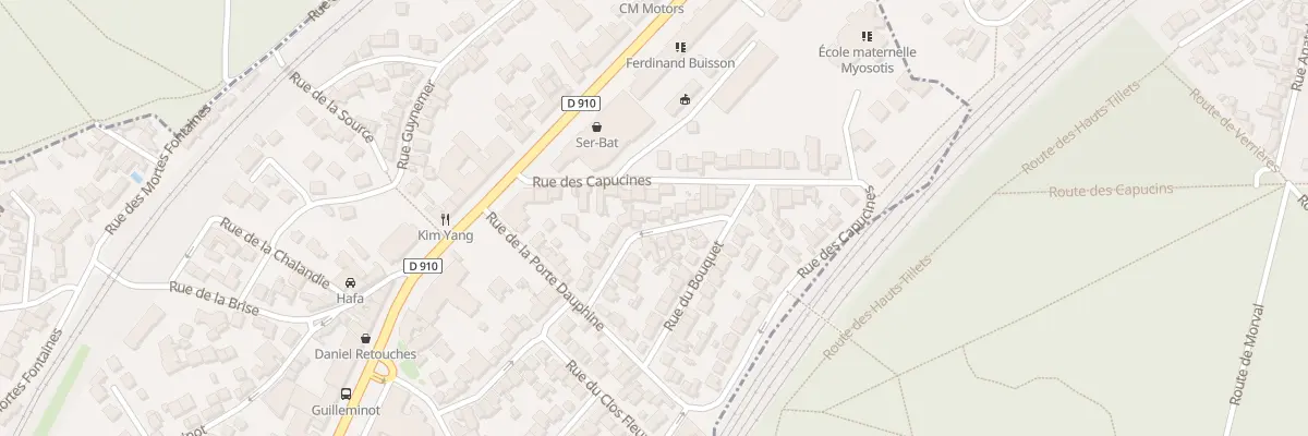 Plan du 14 Rue des Charmeuses à Chaville