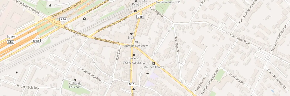 Plan du 60 Rue de Stalingrad à Nanterre